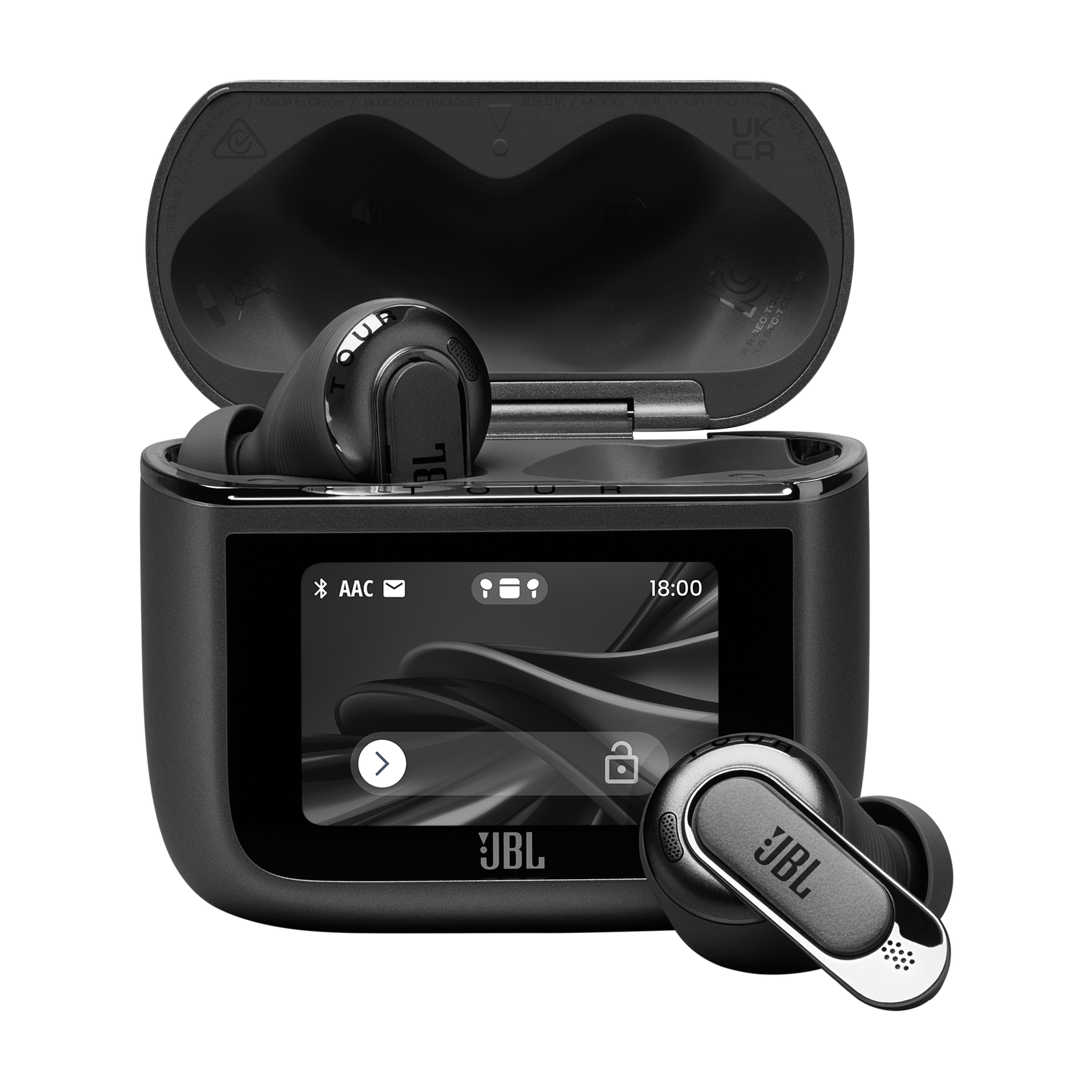 美品 JBL Tour Pro 3 JBLTOURPRO3BLK Black JBL Tour Pro 3 | True Wireless Noise Cancelling earbuds with Smart